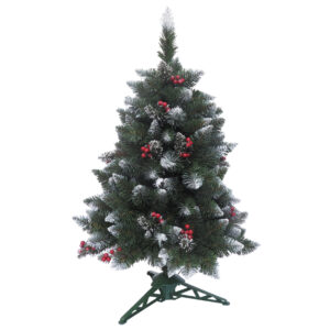 Brad artificial Lermoos, din PVC, suport PVC, 120 cm